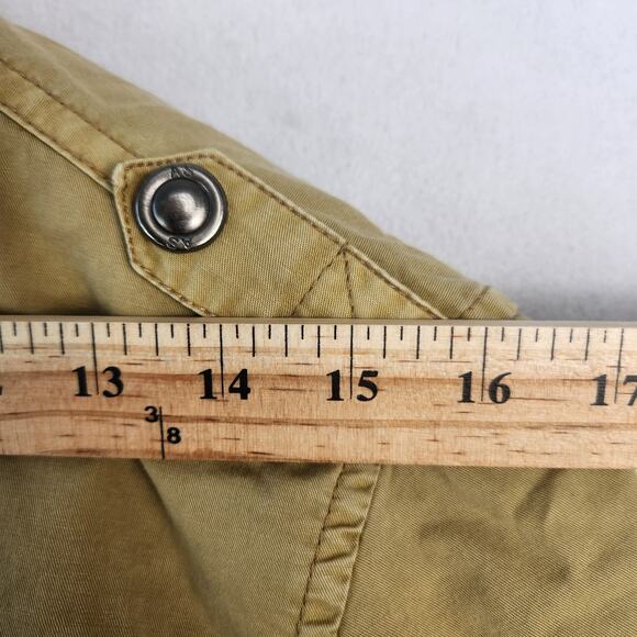 American Stitch Khaki Moto Jacket Multi Pockets Full Zip Men’s SZ SM EUC - Picture 14 of 16